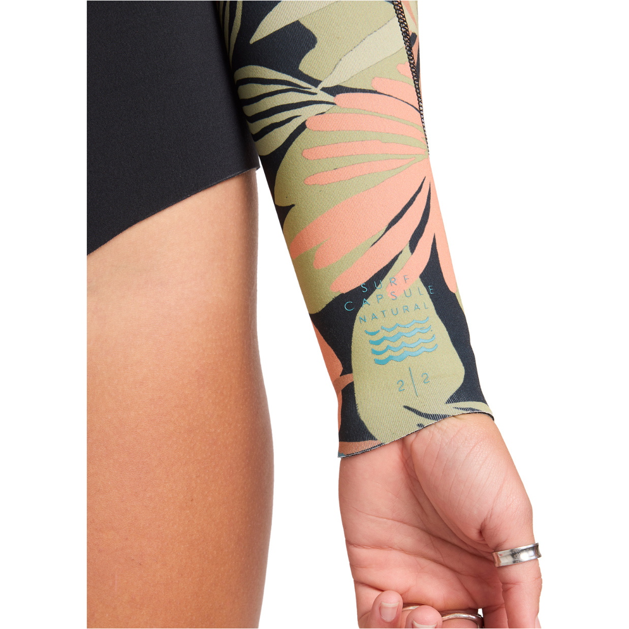 2026 Billabong Dame Salty Dayz Naturfarvet 2mm Langærmet Springsuit-våddragt 24BW193503 - Black Tropical